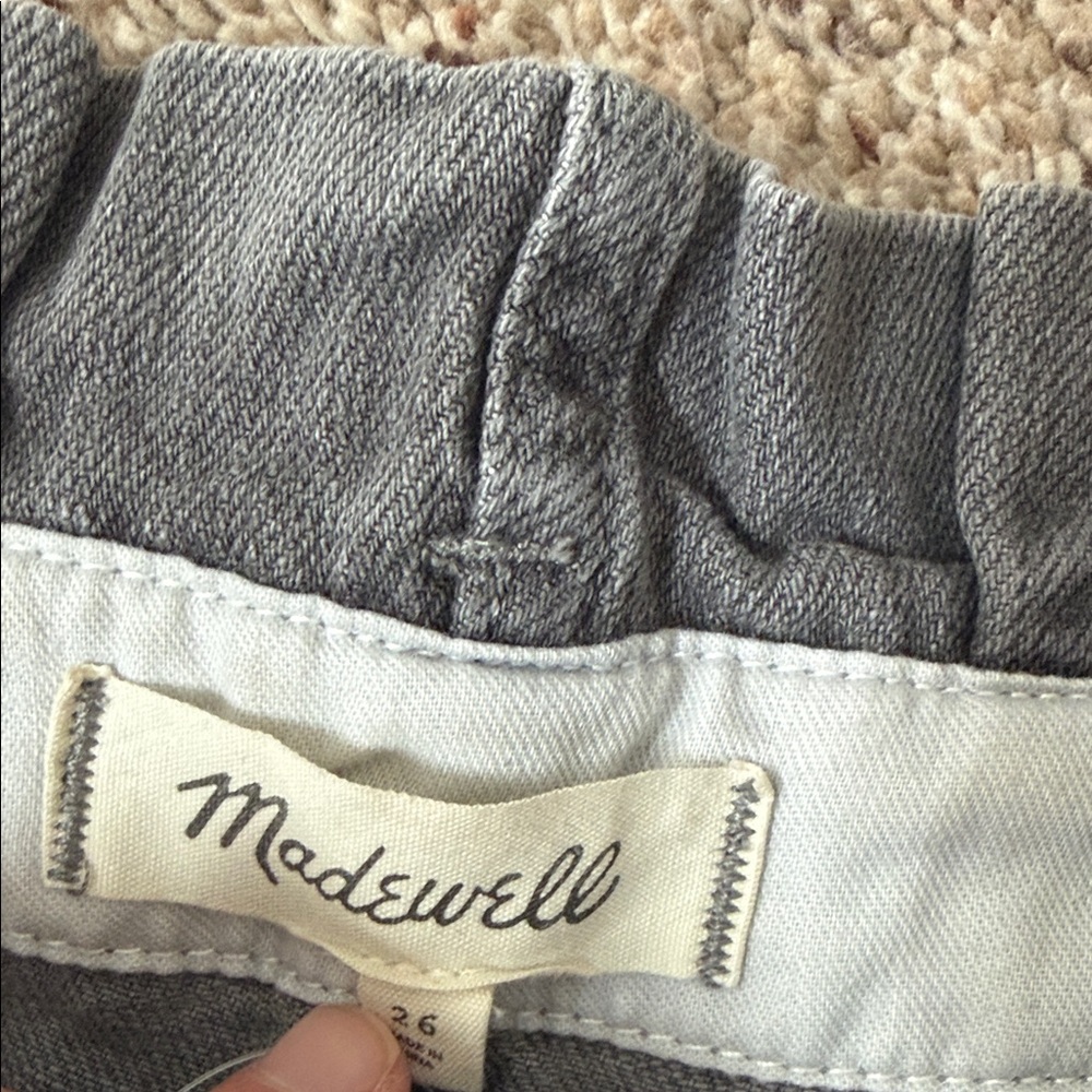 Madewell Charcoal High-Waisted Women's Shorts - Picture 5 of 10